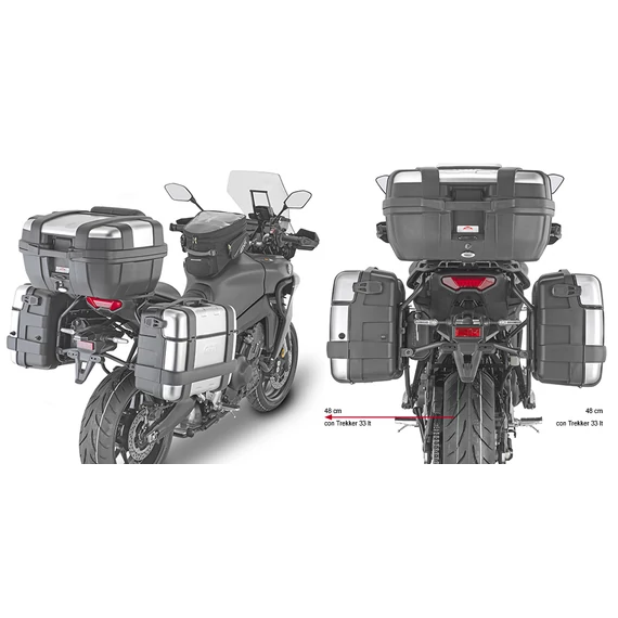Givi PLO2159MK oldaldoboz tartó YAMAHA Tracer 9 / Tracer 9 GT / Tracer 9 GT+ (21 > 24)